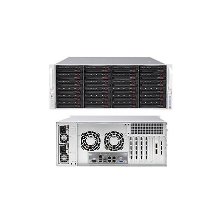 Supermicro Black 4U Sc846B W/ Sas3 Dual Exp, 1200W Pws, Rohs CSE-846BE2C-R1K23B